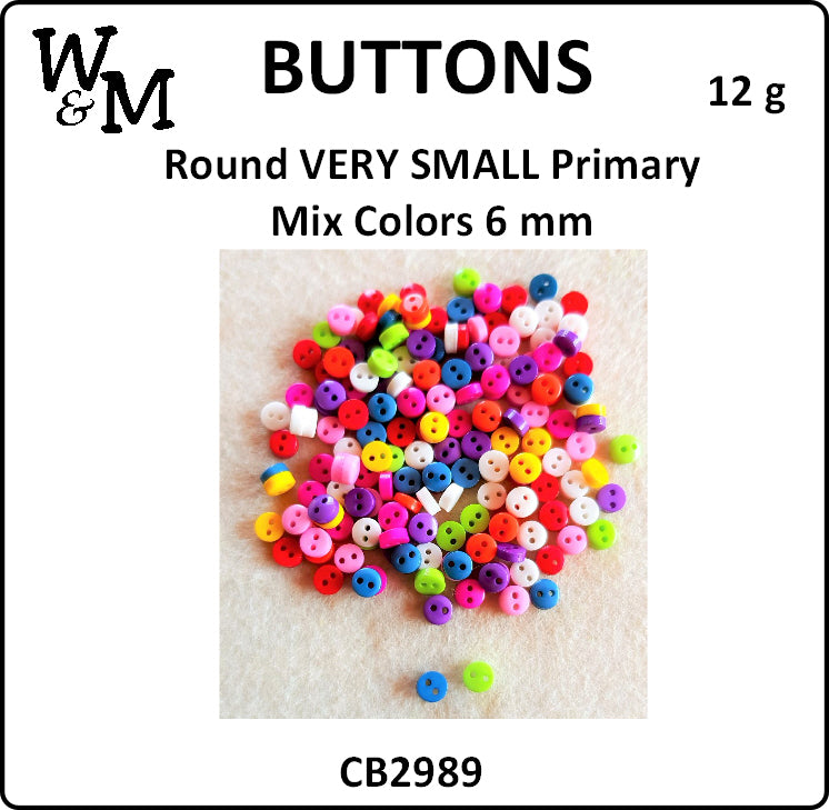 Buttons Primary Colours