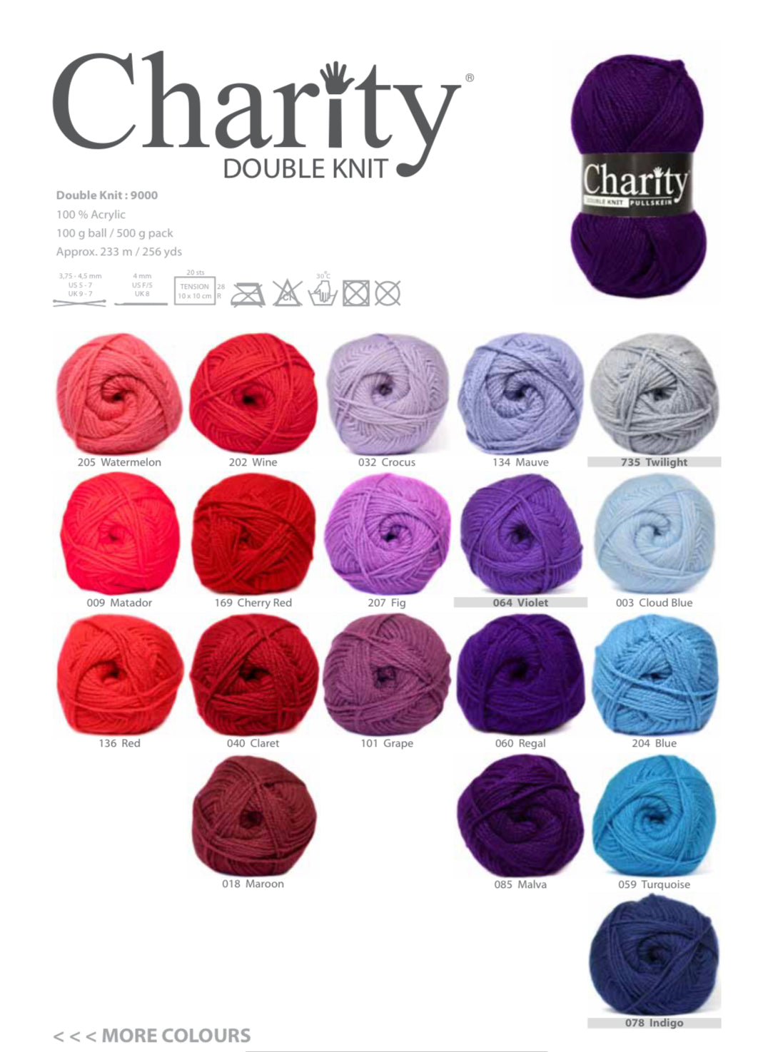 Elle Charity Double Knit 100g