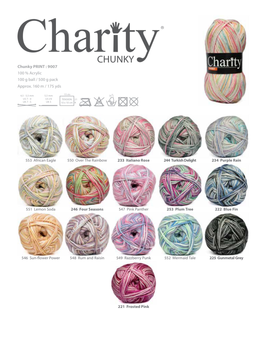 Charity Chunky Print 100g