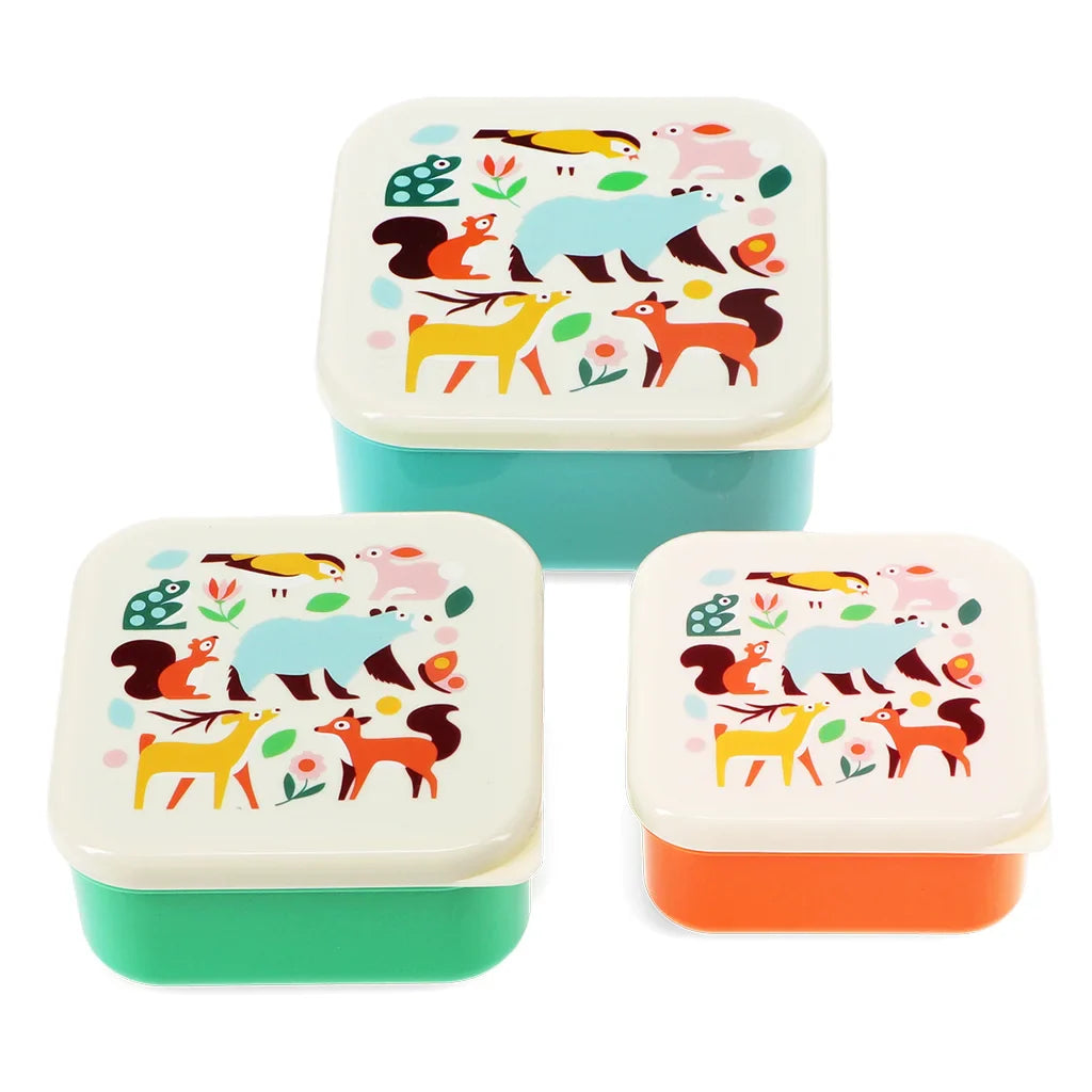 Woodland Snack Boxes (Set of 3)