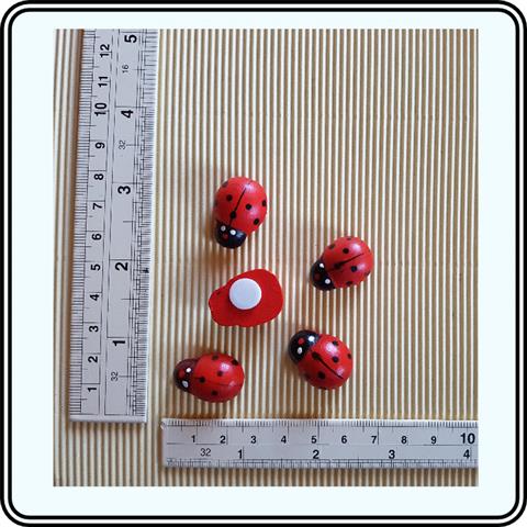 Wooden Lady Birds