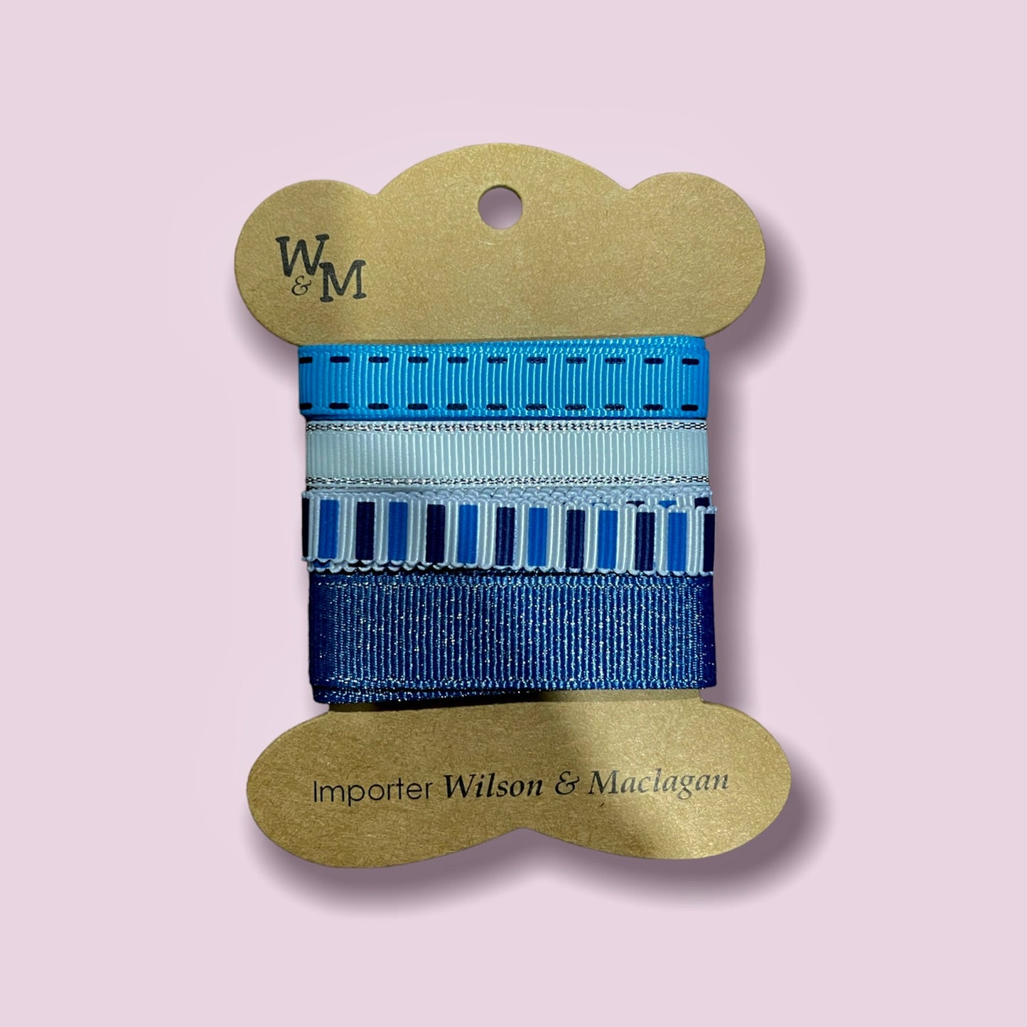 Blue Printed Ribbon