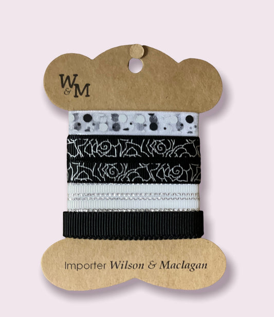 Black Printed Ribbon