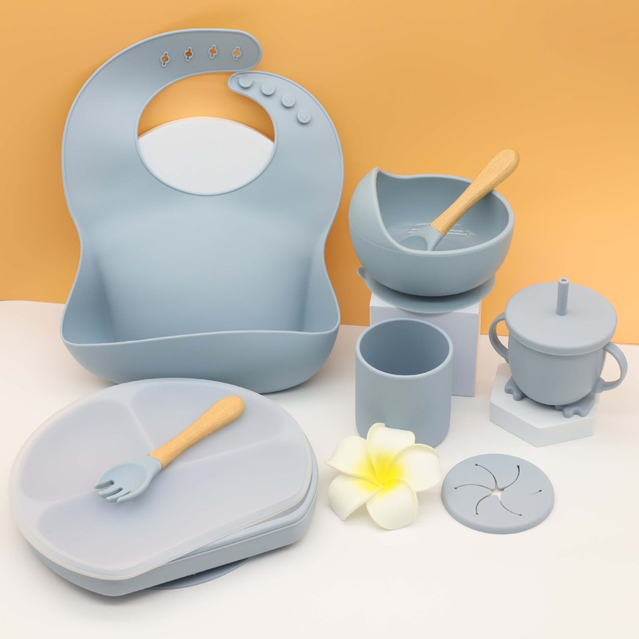 Silicone Baby Feeding Set 8 Piece