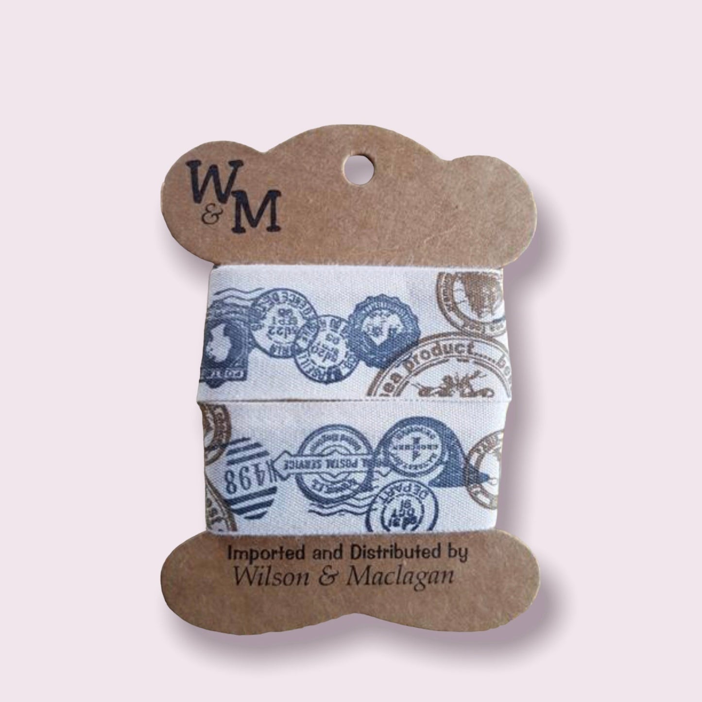 Vintage Stamps Printed Ribbon