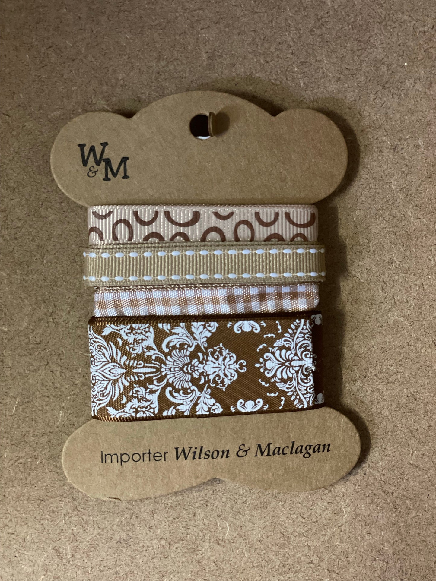 Brown Printed Ribbon