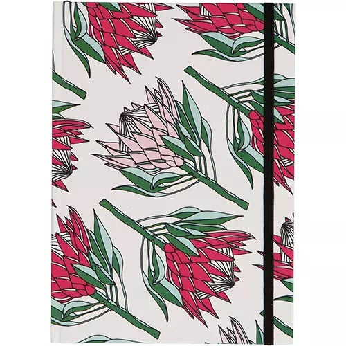 Notebooks A5 - Protea/Floral/Nature Pattern