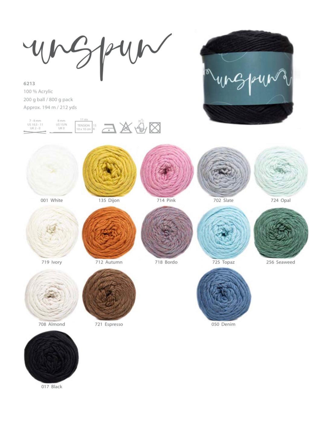 Elle Unspun 200g knitting Wool