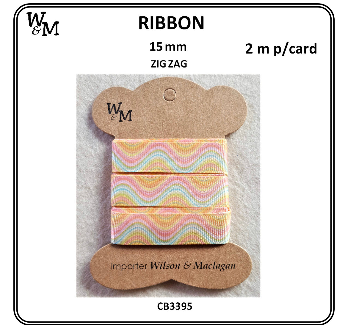 Zig Zag Printed Ribbon