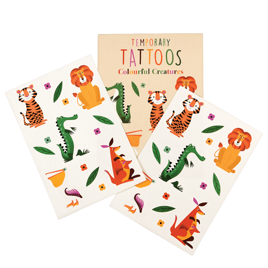 Colourful Creatures Temporary Tattoos