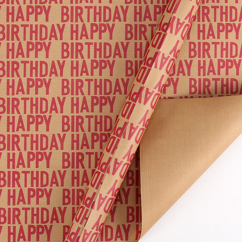 Wrapping Paper Sheet - Happy Birthday