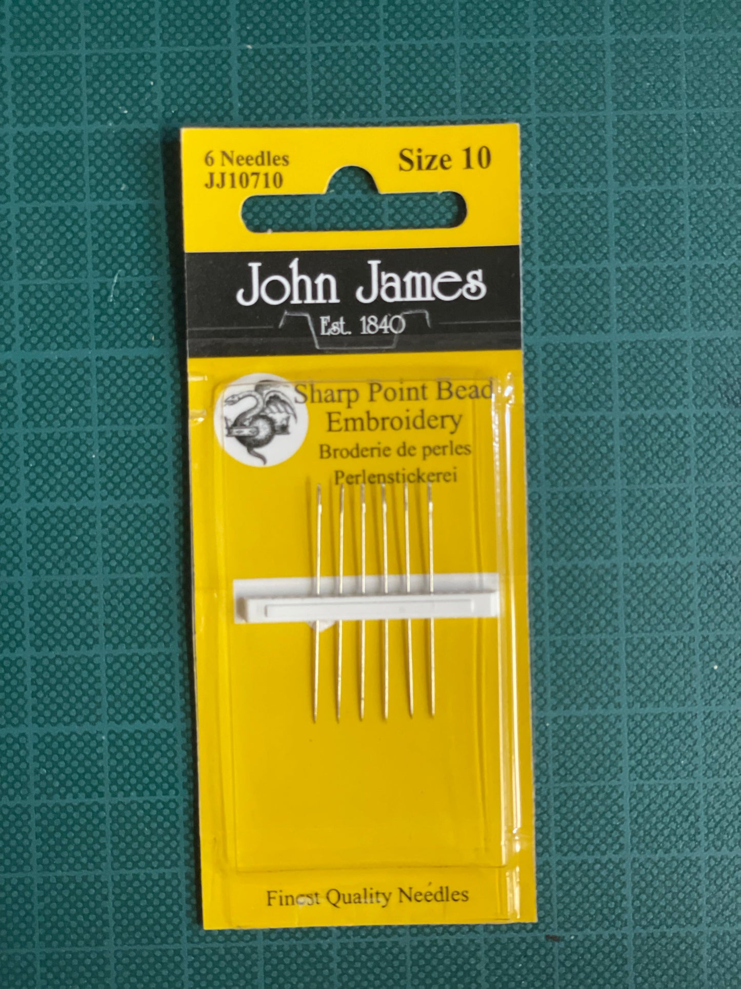 John James Sharp Point Bead Embroidery Sewing Needle