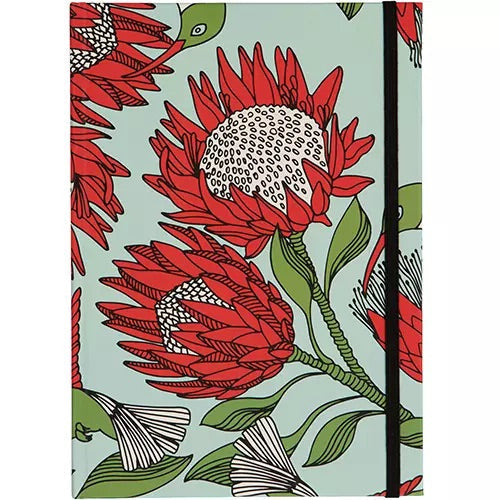 Notebooks A5 - Protea/Floral/Nature Pattern