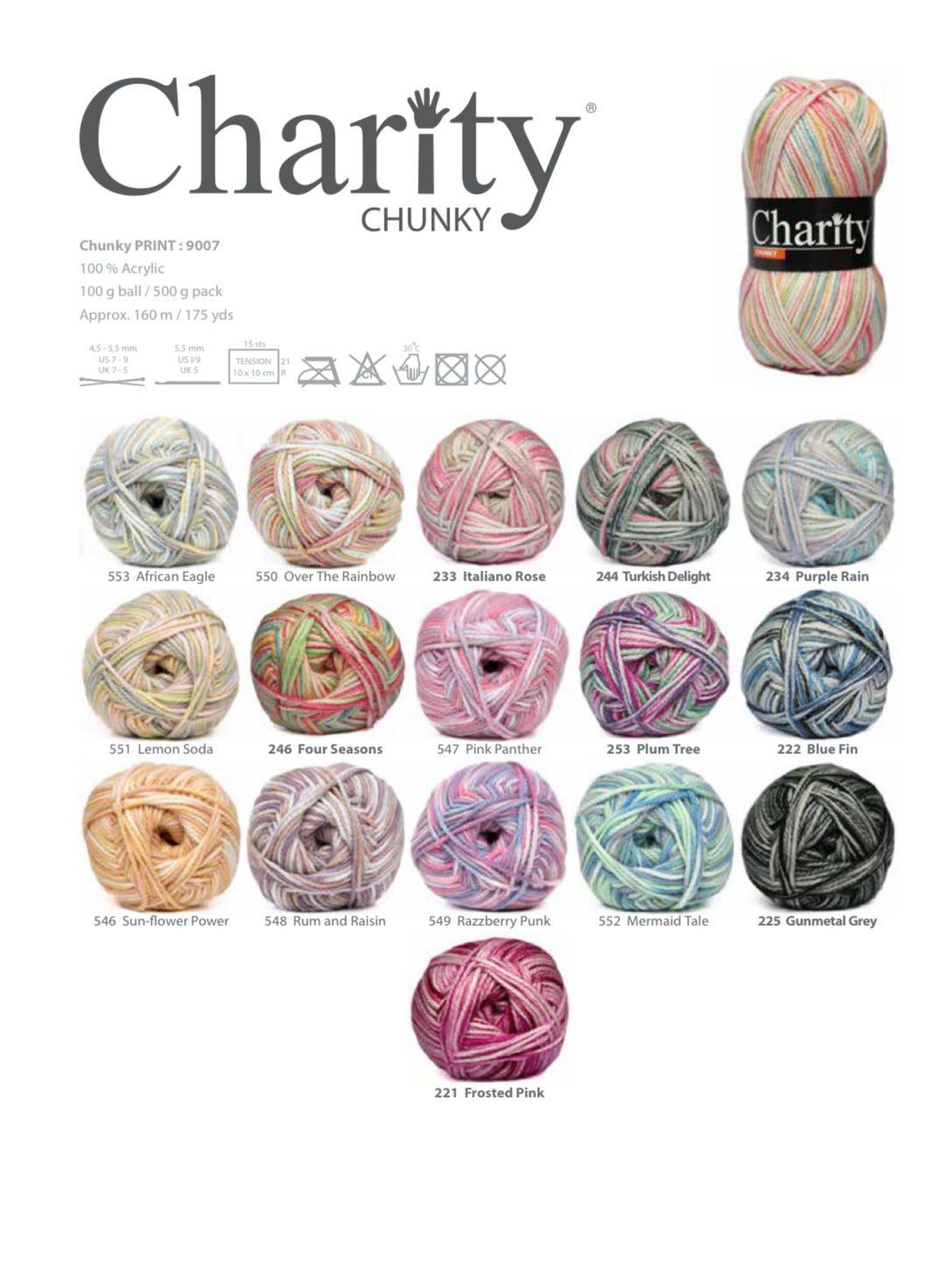 Charity Chunky Print 100g