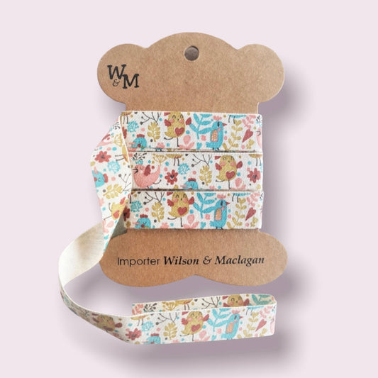 Birds Printed Ribbon