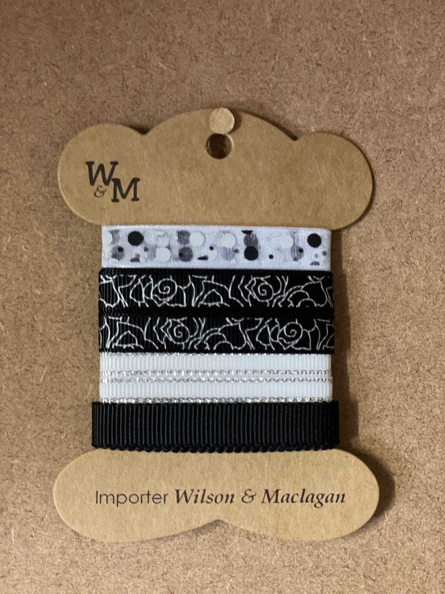 Black Printed Ribbon